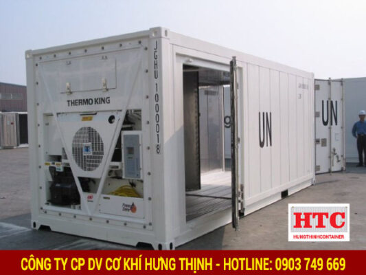 Refer to the 40-foot refrigerated container model at Hung Thinh Container